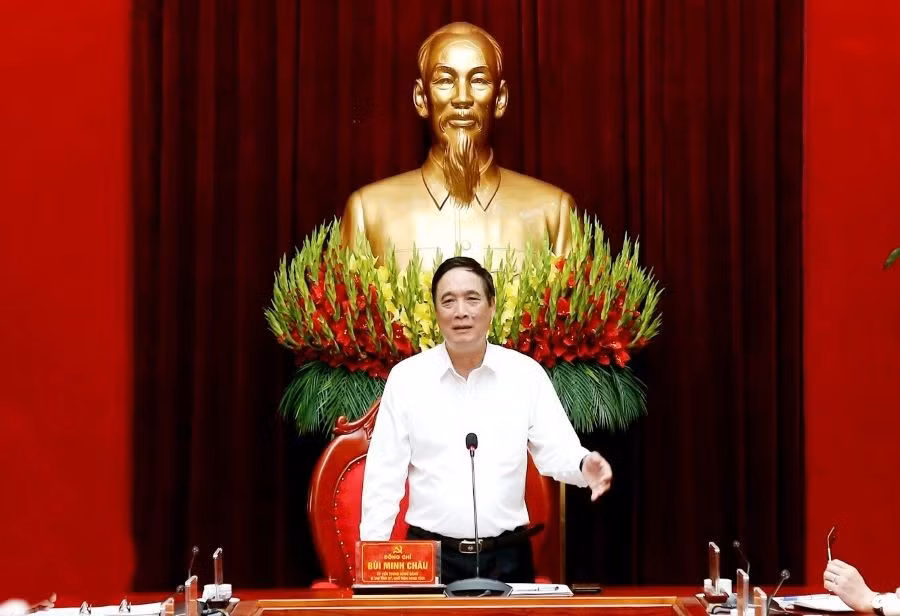 Ông Bùi Minh Châu, Bí thư Tỉnh uỷ Phú Thọ.