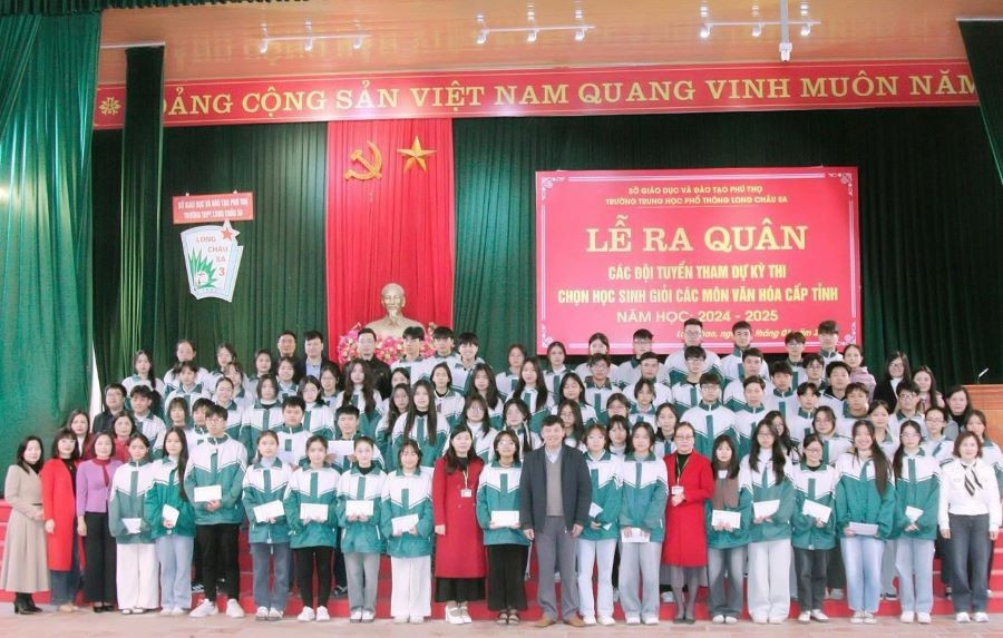 Trường THPT Long Châu Sa (huyện Lâm Thao) có 72/74 học sinh dự thi đạt giải học sinh giỏi cấp tỉnh lớp 12, năm học 2024 - 2025 (ảnh minh họa).