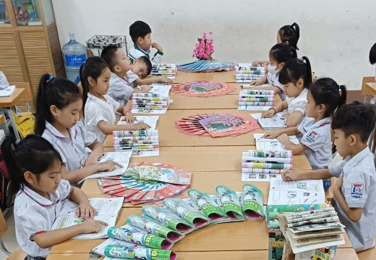 Học sinh trường Tiểu học Thanh Vinh hưởng ứng Ngày Sách và Văn hóa đọc Việt Nam năm 2025. 2-th-thanh-vinh.jpg