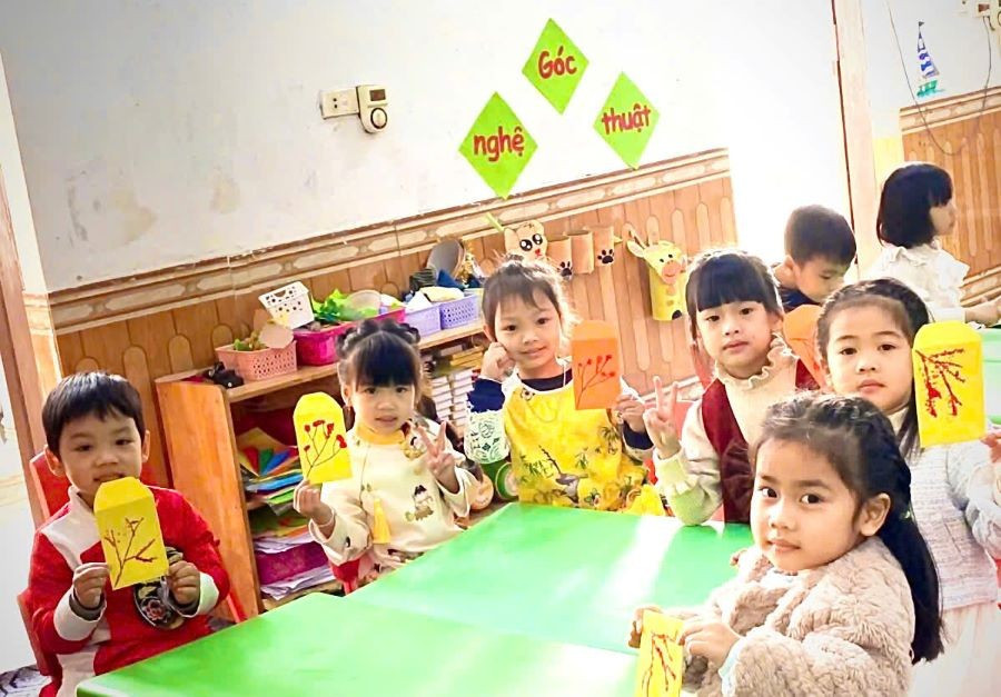 Các bé Trường Mầm non Cao Xá 1, huyện Lâm Thao (ảnh minh họa).