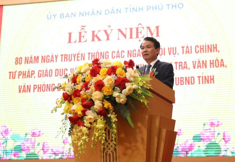 Ông Đặng Xuân Phong, Bí thư Tỉnh ủy Phú Thọ phát biểu. z6950936370152-97d3fa643720be1449793d17a78ed239.jpg