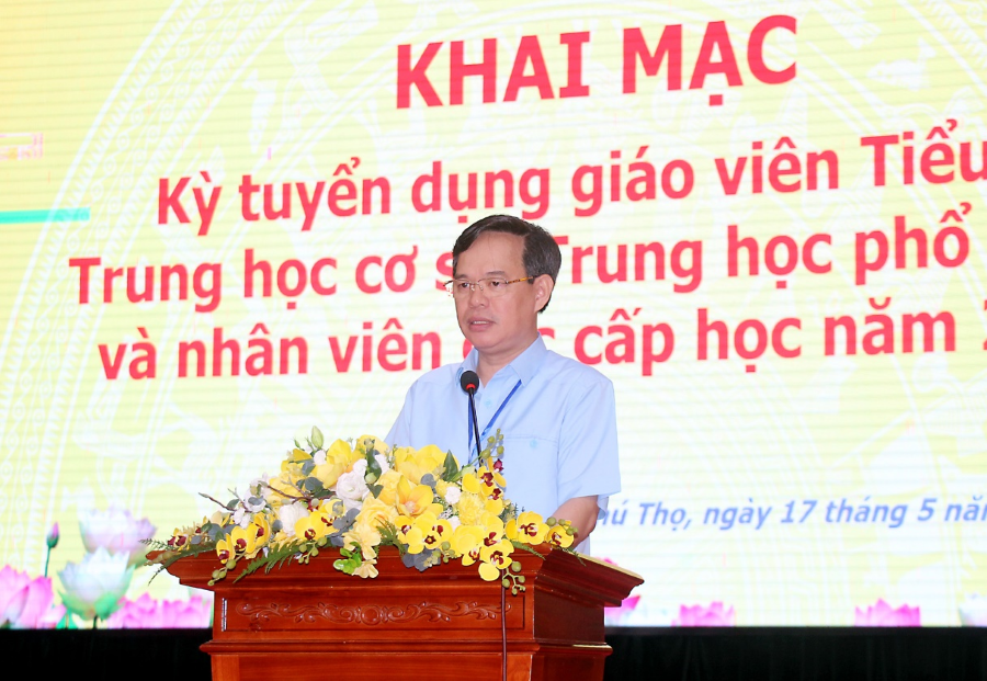 Ông Trịnh Thế Truyền - Giám đốc Sở Nội vụ tỉnh Phú Thọ phát biểu. 1.png