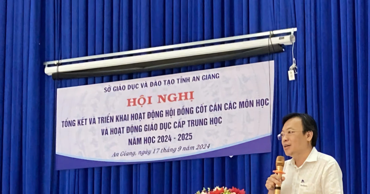 An Giang tăng cường hoạt động Hội đồng cốt cán chuyên môn cấp trung học