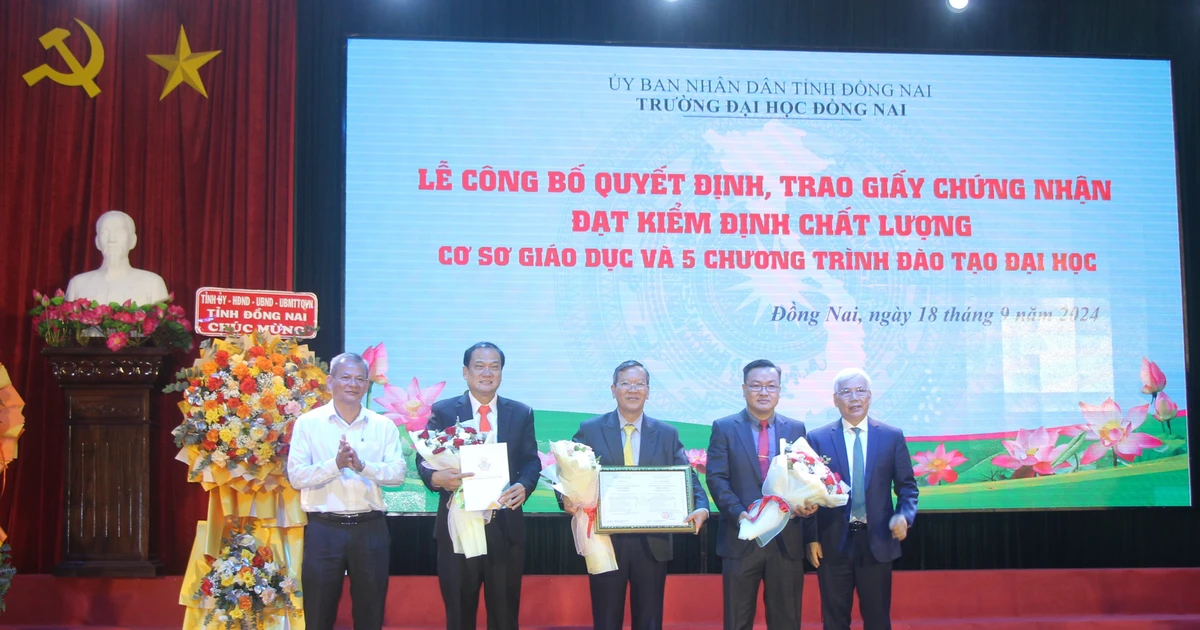 Trường đại học Đồng Nai đạt kiểm định chất lượng cơ sở giáo dục