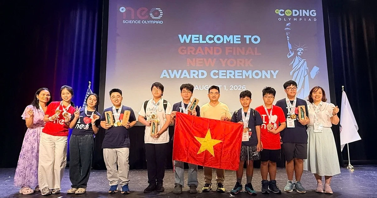 Học sinh Việt Nam đạt thành tích xuất sắc tại Olympic khoa học quốc tế NEO 2026