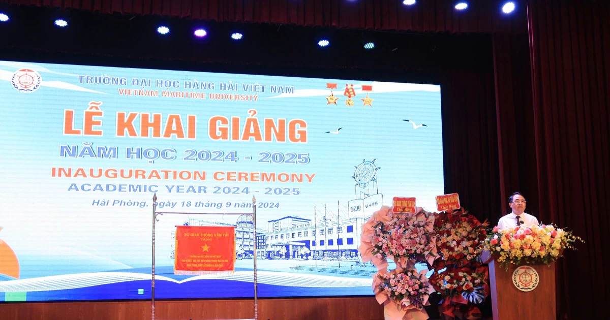 Trường Đại học Hàng hải Việt Nam khai giảng năm học mới 2024-2025