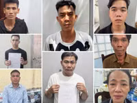 Các bị can bị bắt trong chuyên án.