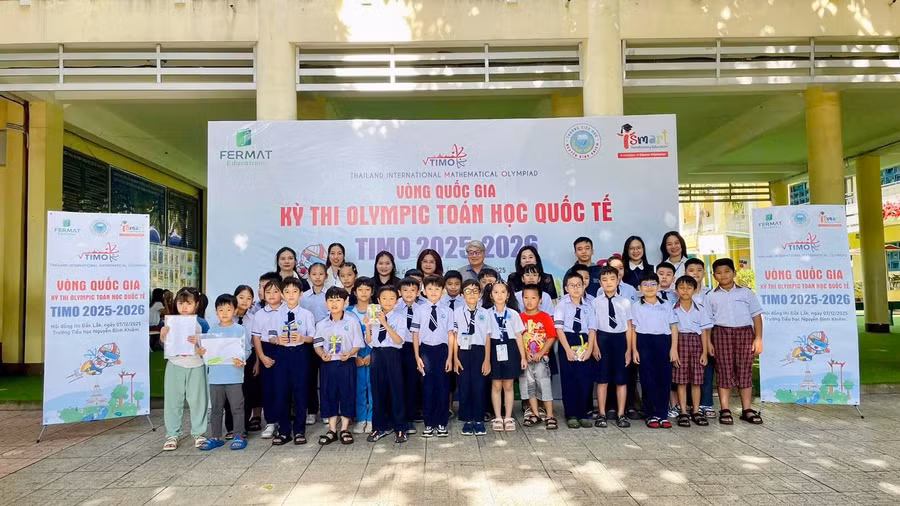 Học sinh Trường Tiểu học Nguyễn Bỉnh Khiêm tham gia Kỳ thi Olympic Toán học quốc tế năm học 2025-2026.