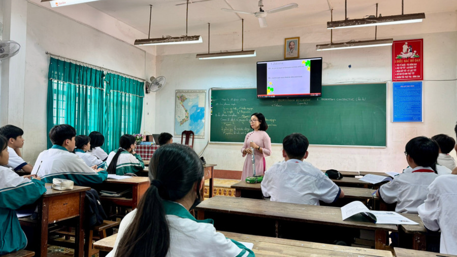 Một tiết dạy của giáo viên thuộc UBND TP Buôn Ma Thuột (cũ).