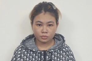 Dương Thị Hồng Trang tại cơ quan Công an. Ảnh: CACC