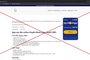 Website giả mạo Trường Cao đẳng Công nghệ Y - Dược Việt Nam. 