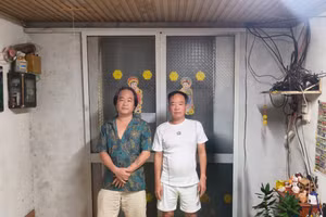 Trần Quốc Hưng (bên trái), Trần Quốc Quang. Ảnh: Công an cung cấp