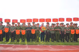 Các đơn vị tham gia hội thao. 