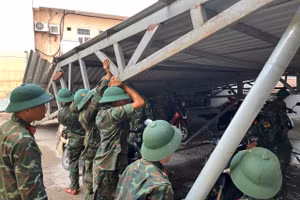 Thiệt hại do bão số 13 gây ra ở Gia Lai.