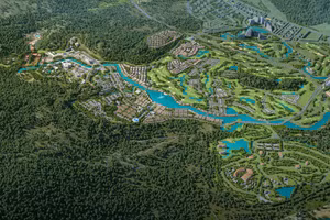 Phối cảnh minh họa Dự án đầu tư xây dựng và kinh doanh kết cấu hạ tầng khu chức năng vị trí số 5, thuộc Khu thương mại tự do TP Đà Nẵng. 