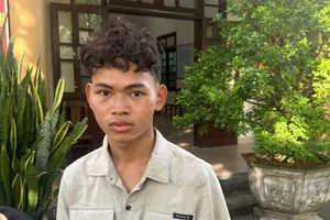 Nguyễn Văn Công tại cơ quan Công an. (Ảnh: CACC)