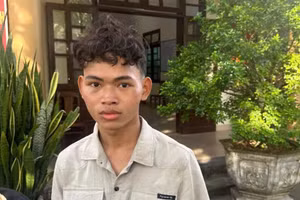 Nguyễn Văn Công tại cơ quan Công an. (Ảnh: CACC)