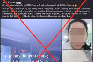 Thông tin đăng tải sai sự thật. Ảnh chụp màn hình