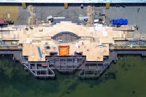 Sân khấu của Lễ hội pháo hoa quốc tế Đà Nẵng (DIFF) 2025.