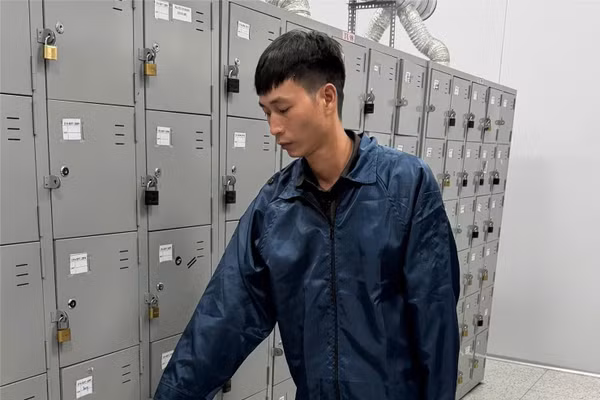 Nông Văn Nam bị cáo buộc trộm cắp tài sản của công ty. Ảnh: Công an tỉnh Phú Thọ