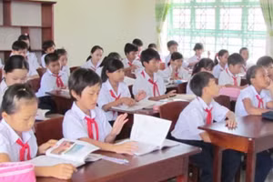 Học sinh Trường THCS xã Tân Hưng (TP.Bà Rịa, tỉnh Bà Rịa - Vũng Tàu)/internet