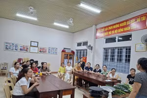 Lớp học nghề tại Trung tâm GDNN-GDTX Nam Quảng Trị.