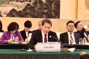 Thứ trưởng Phạm Quang Hưng phát biểu tại hội nghị.