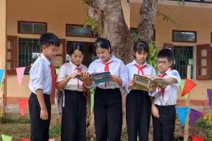 Học sinh Trường Phổ thông DTBT THCS Na Mèo (xã Na Mèo, Thanh Hóa).