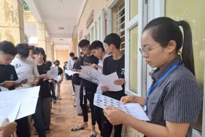 Thí sinh thi tốt nghiệp THPT năm 2026. Ảnh: Hiếu Nguyễn.
