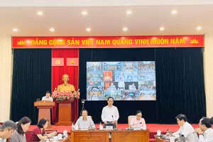 Bộ trưởng Hoàng Minh Sơn phát biểu tại hội nghị.