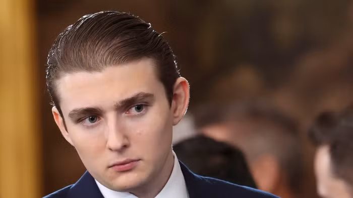 Barron Trump - con trai út của Tổng thống Mỹ Donald Trump.