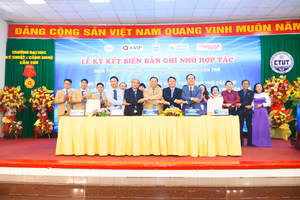 Trường ĐH Kỹ thuật - Công nghệ Cần Thơ ký kết hợp tác với các đơn vị.