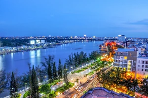Một góc bến Ninh Kiều, TP Cần Thơ. Ảnh: Cổng TTDL TP Cần Thơ.