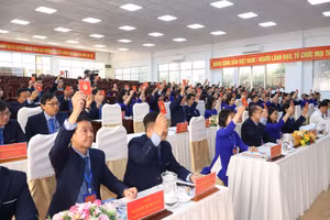 Quang cảnh Đại hội Đại biểu Đảng bộ nhiệm kỳ 2025 - 2030 Trường ĐH Kỹ thuật - Công nghệ Cần Thơ.