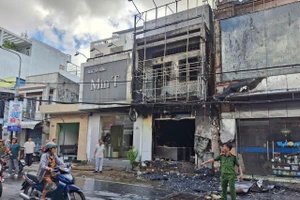Hiện trường vụ cháy.