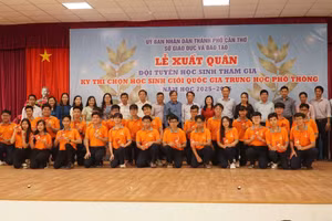 Lễ xuất quân đội tuyển học sinh tham gia Kỳ thi chọn học sinh giỏi quốc gia THPT năm học 2025 - 2026.