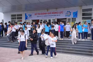 Thí sinh tham gia Kỳ thi đánh giá năng lực tại Trường ĐH Kiên Giang.