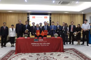 Trường ĐH Cửu Long ký hợp tác với Tập đoàn Giáo dục Quốc tế Beifang.