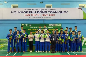 VĐV Đoàn thể thao HS TP Cần Thơ đoạt huy chương vàng.