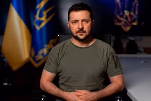 Tổng thống Ukraine Vladimir Zelensky.