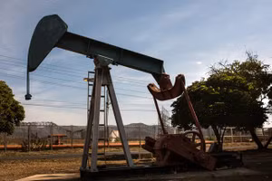 Một giàn khoan dầu ở Venezuela.