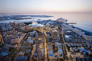 Khu Văn hóa trên đảo Saadiyat ở UAE được kỳ vọng sẽ trở thành một trong những trung tâm nghệ thuật và văn hóa hàng đầu thế giới.