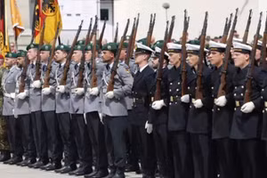 Đức ra mắt lữ đoàn mới tại buổi lễ được tổ chức ở thủ đô Vilnius, Litva, ngày 22/5/2025.