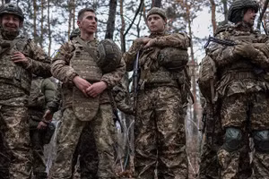 Các tân binh Ukraine.