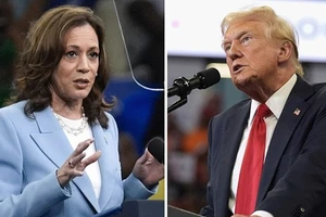 Ứng cử viên tổng thống đảng Dân chủ Kamala Harris (trái) và ứng cử viên tổng thống đảng Cộng hòa Donald Trump.