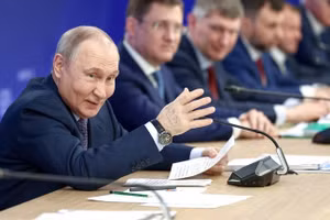 Tổng thống Nga Vladimir Putin chủ trì cuộc họp của Hội đồng Giám sát thuộc Cơ quan Sáng kiến Chiến lược, ngày 18/2/2026.