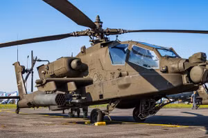 Máy bay trực thăng tấn công AH-64E Apache Guardian của Mỹ.