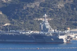 Tàu USS Gerald R. Ford của Hải quân Mỹ.