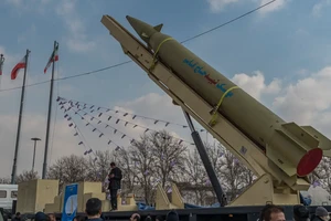 Tên lửa đạn đạo “Haj Qasem” của Iran.