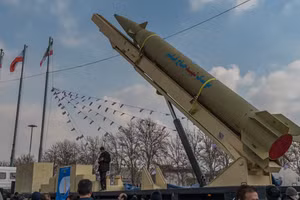 Tên lửa đạn đạo “Haj Qasem” của Iran.